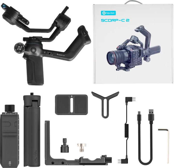 Actual product image Feiyu SCORP-C2 3-Axis Handheld Gimbal for Camera (Single-lens reflex camera, System camera, 3.50 kg)