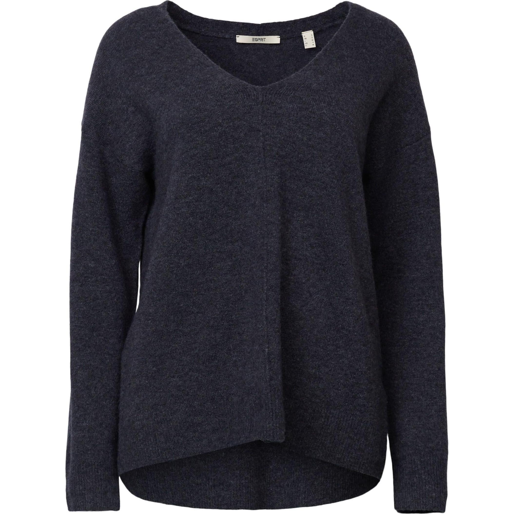 Esprit, Damen, Pullover, sweatshirt v-kragen damen, Blau, (XS)
