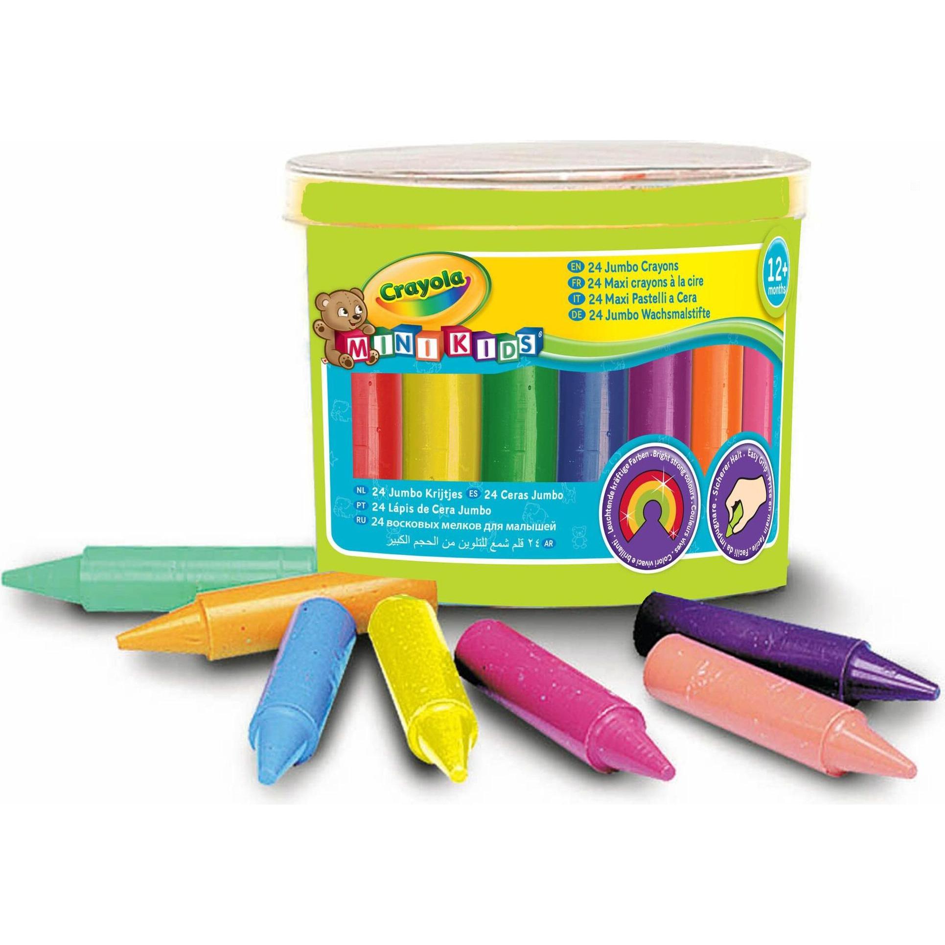 Crayola, Pastelli, Mini Kids - Pastelli a cera Dick (24 x)