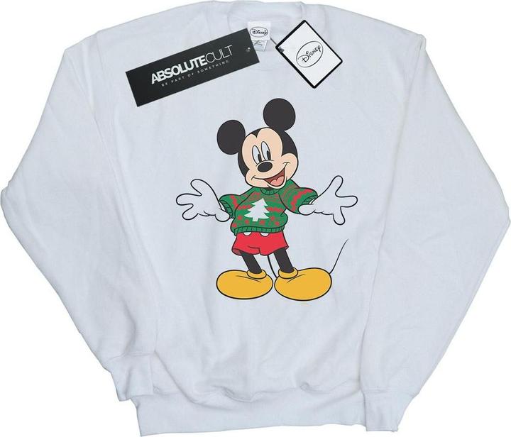 Actual product image Disney Mens Mickey Mouse Christmas Jumper Stroke Sweatshirt (3XL)