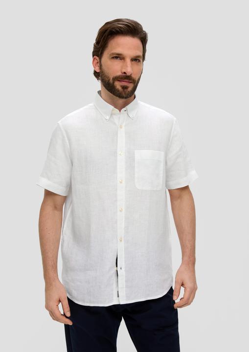 Produktbild s.Oliver Hemd Kurzarmhemd aus Leinen (XL)