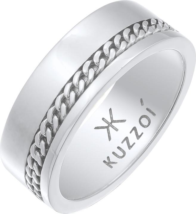 Immagine prodotto Kuzzoi Anello Anello a fascia maschile Catena grossa Argento 925 (66, 925 Argento)