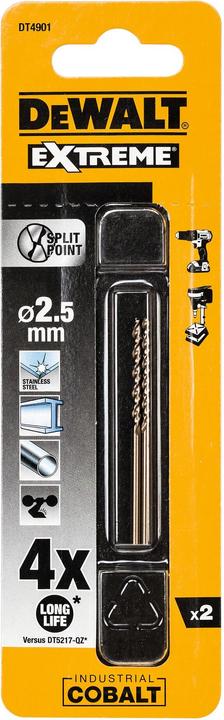 Actual product image DeWalt Metal drill (2.5 millimetres)