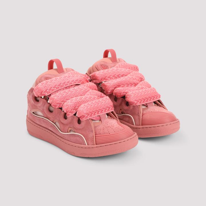 Image du produit Lanvin curb suede sneakers pink color (37)