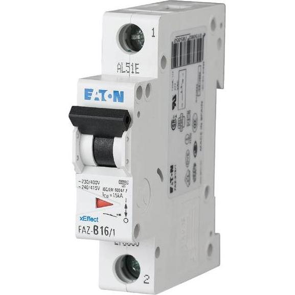 12x Eaton, Schutzschalter, MOE FAZ-C63/1 Einbau-Automat 1p
