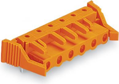 Actual product image Wago THT female connector angled.