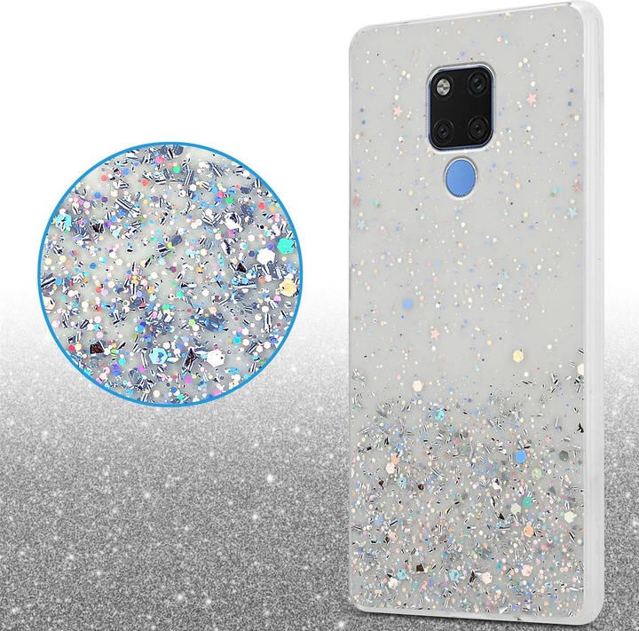 Actual product image Cadorabo Bumper TPU funkelnder Glitter (Mate 20)