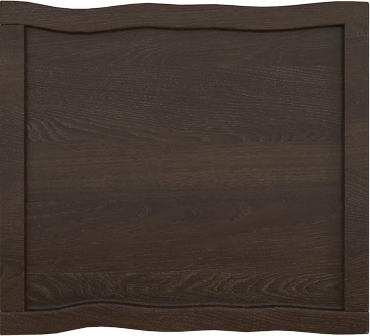 Actual product image VidaXL Tischplatte 60x50x4 cm Massivholz Eiche Behandelt (60 x 50 x 4 cm)