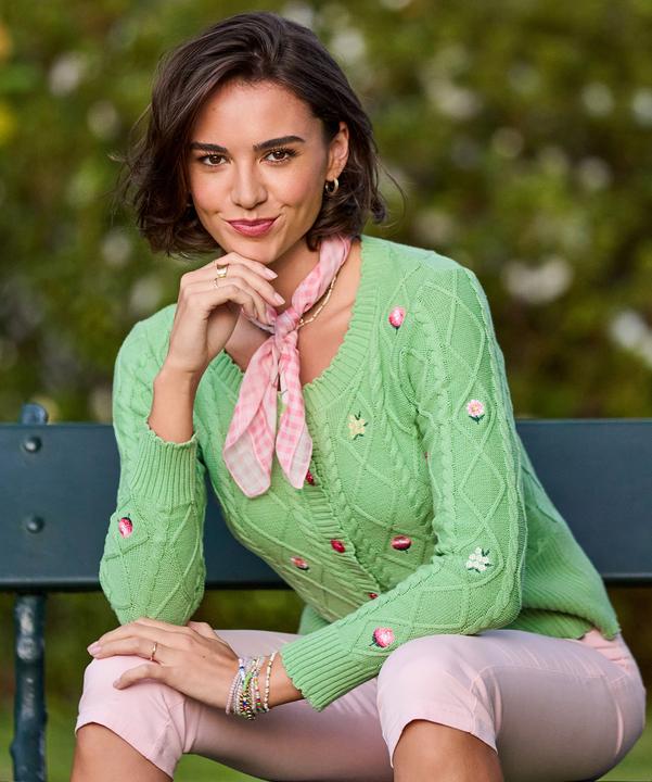 Produktbild Joe Browns Floral Embroidered Cable Knit Cardigan (36)