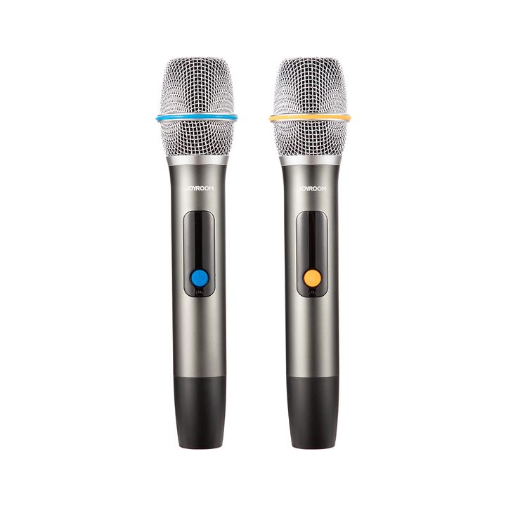 Actual product image Joyroom Pies Series JR-MW03 Wireless Karaoke Speaker with 2 Microphones and Remote Control - Black (20 h)