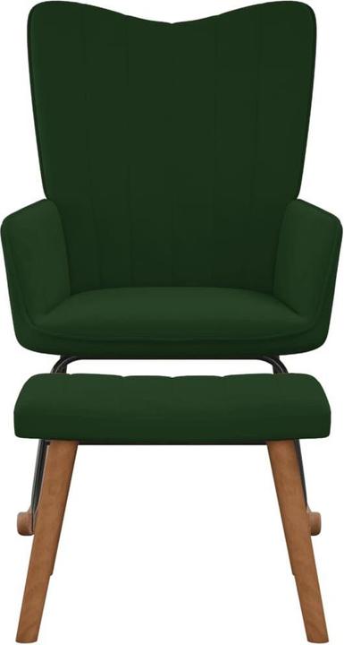 Produktbild vidaXL Schaukelstuhl mit Hocker