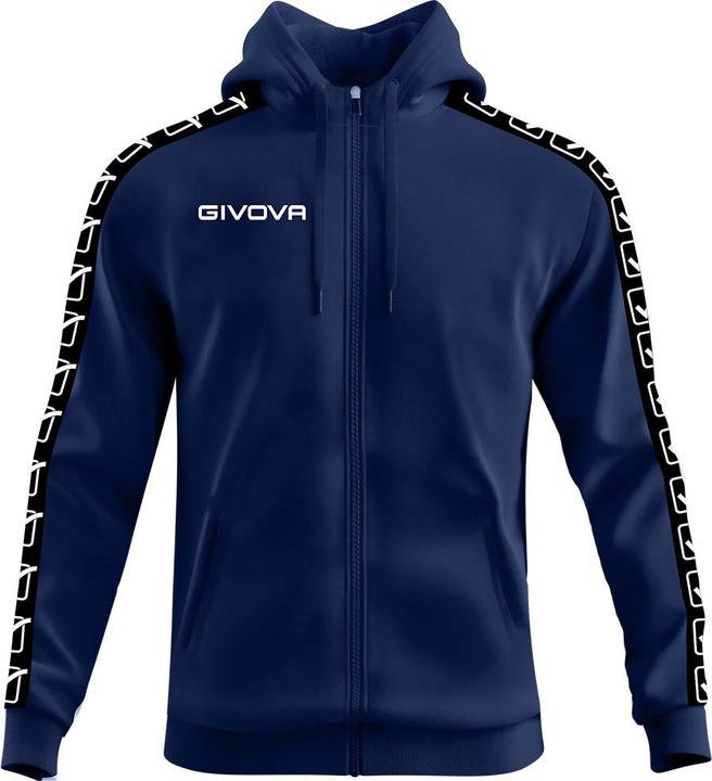 Produktbild Givova Sweatshirt mit Kapuze Streifen Full Zip (M)