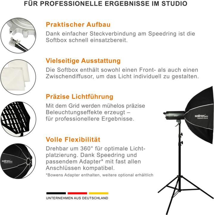 Image du produit Walimex pro Essential Octa 90 (Boîte à lumière, 90 cm)