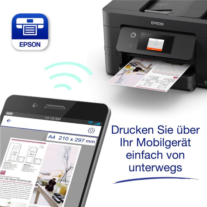 Productafbeelding Epson WorkForce Pro WF-3825DWF - Multifunctionele printer - 215,9 x 355,6 mm (Origineel) (Inktpatroon, Kleur)