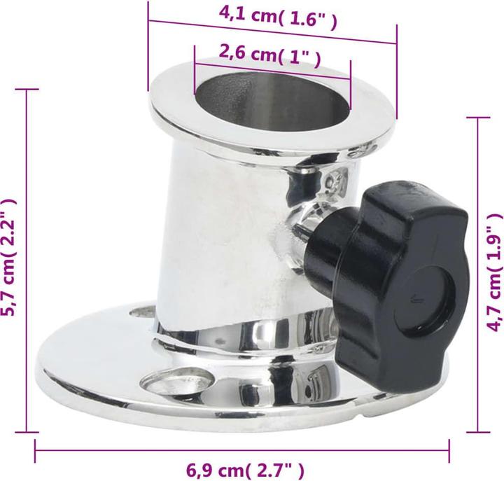 Produktbild vidaXL Relingfuss