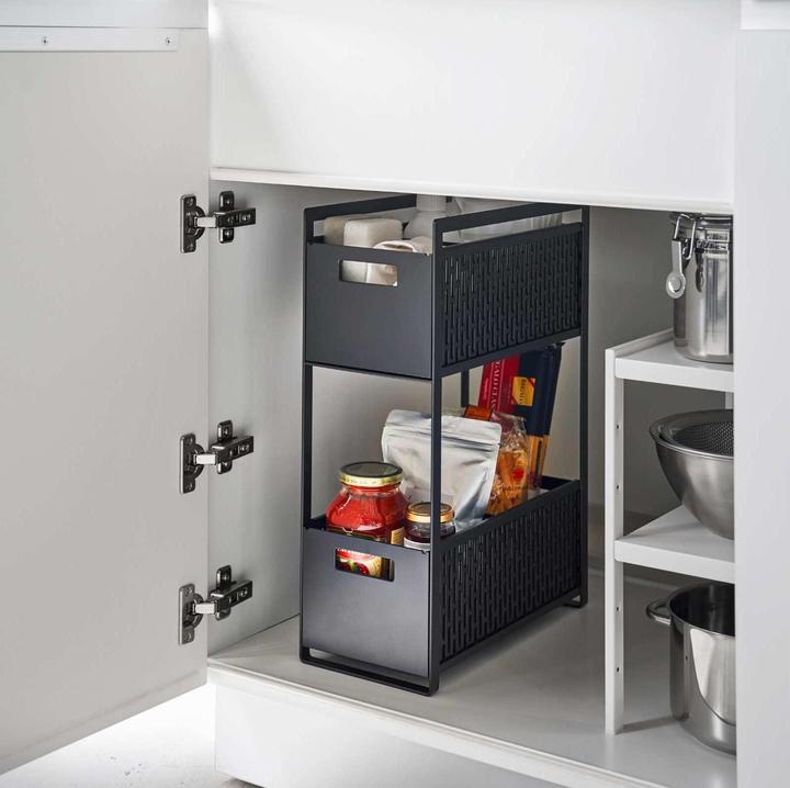 Produktbild Yamazaki Aufbewahrungskörbe mit Ständer TOWER (32.50 cm, 1x)