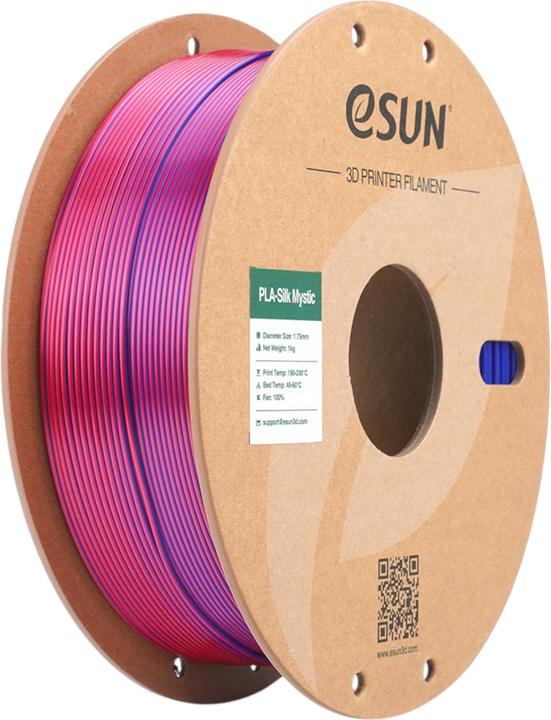 Produktbild eSUN ePLA-Silk Mystic Blau-Rot-Purple Filament 1.75mm 1Kg (PLA, 1.75 mm, 1000 g, Mehrfarbig)