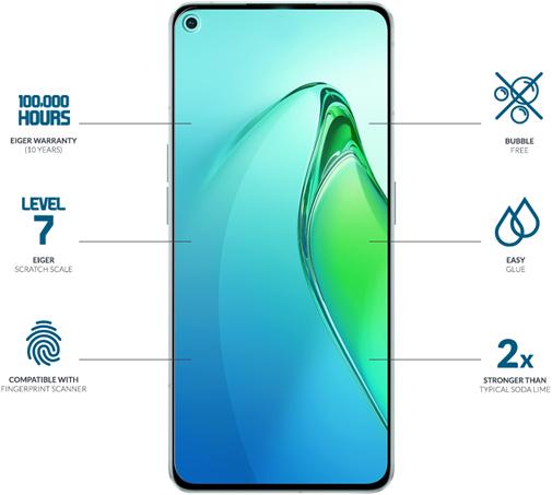 Immagine prodotto Eiger Mountain Glass Clear (1 pz., Oppo Reno 8 Pro 5G)