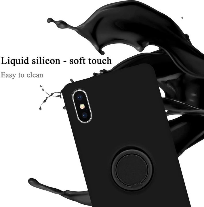 Actual product image Cadorabo Bumper TPU Liquid Ring Silicone Case (Apple iPhone XS Max)