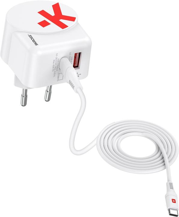 Produktbild Skross Euro USB Charger AC45PD + USB-C cable USB-Ladegerät 45W Innenbereich, Steckdose Ausgangsstro (45 W, 2 Ports)