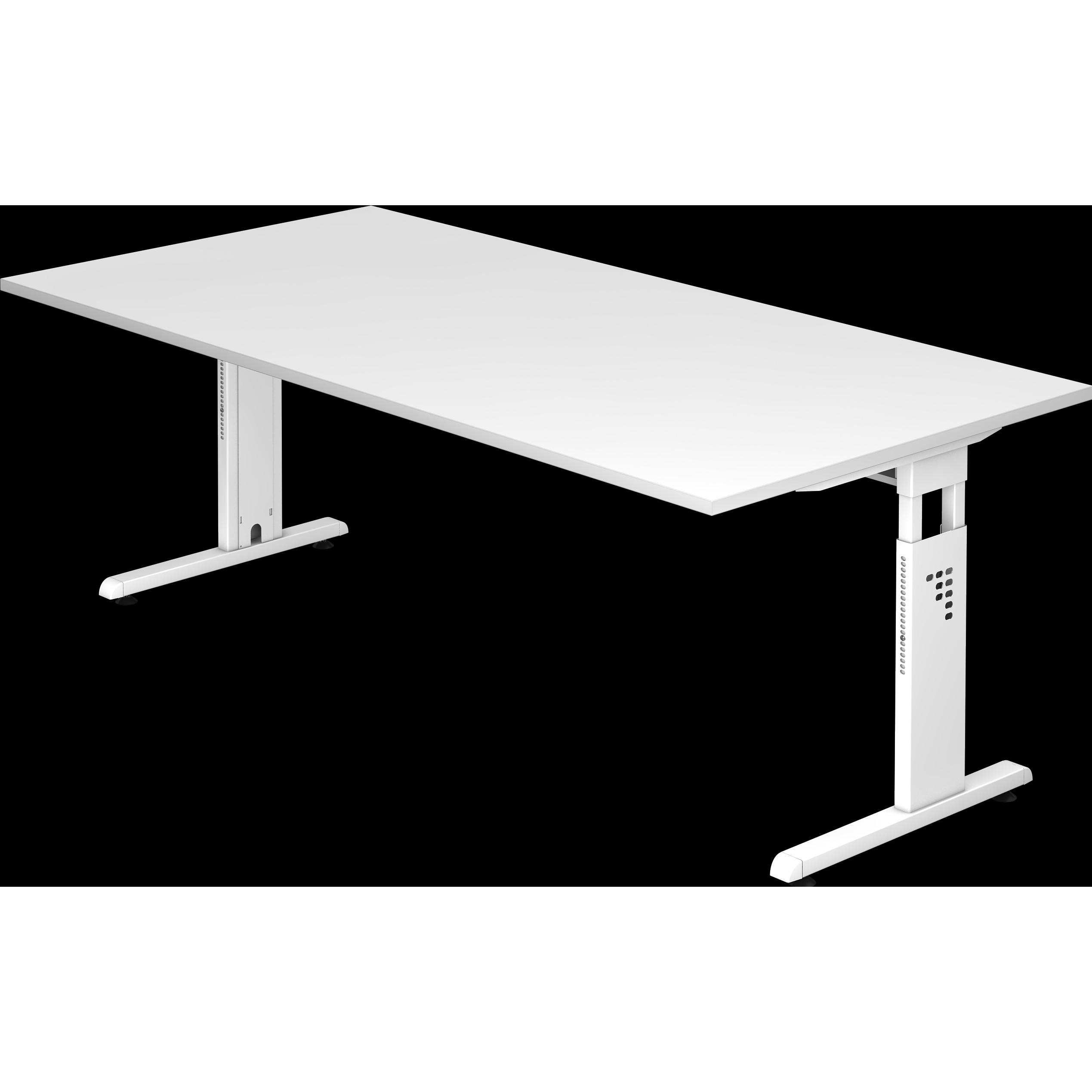 MC, Schreibtisch, MyTable O Schreibtisch mit Gestell Weiss (200 x 100 x 65 cm)