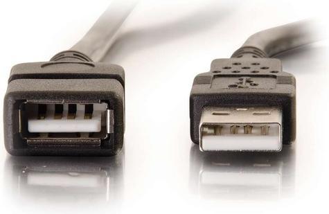Produktbild C2G 3m USB 2.0 A Male to A Female Extent (3 m, USB 2.0)