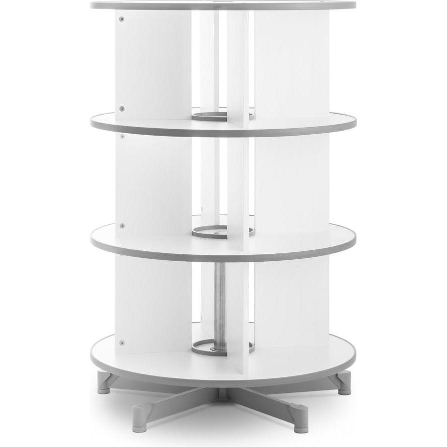 Moll, Dokumentenablage, Ordnerdrehsäule Depotfile 80 3 Etagen weiss