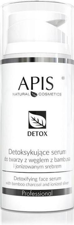 Actual product image Apis Natural Cosmetics APIS Detox Serum detoksykujące serum do twarzy z węglem z bambusa i jonizowanym srebrem 100ml (100 ml)