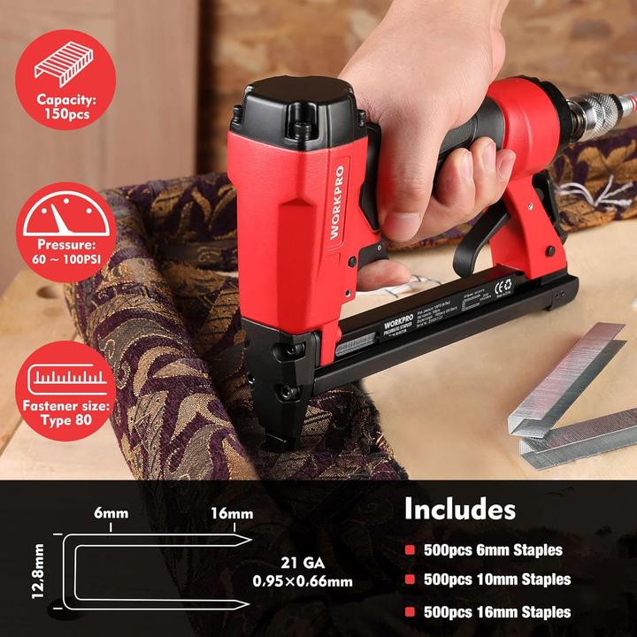 Actual product image Workpro Drucklufttacker ‎21GA/8016 (Tacker)