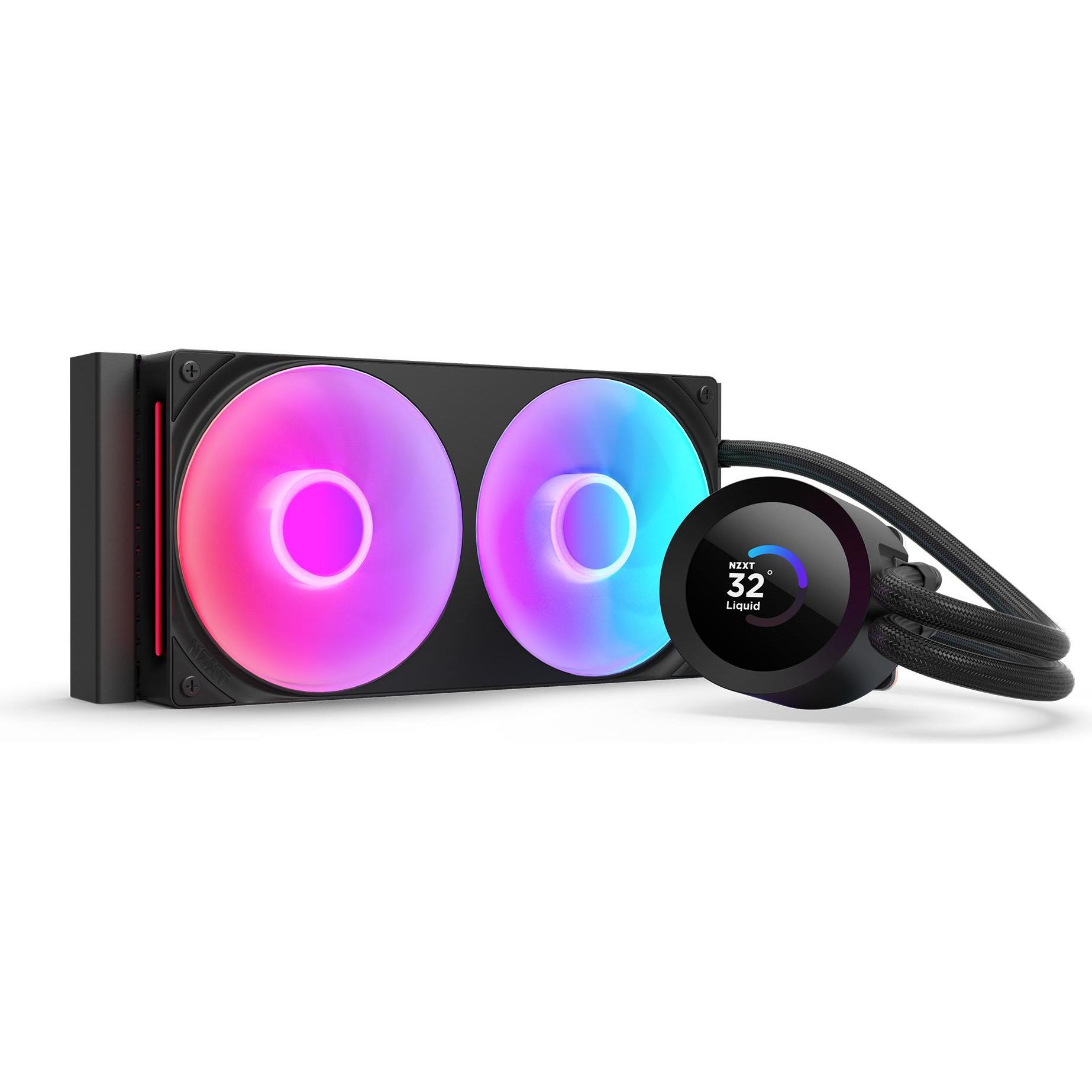 NZXT Kraken Plus RGB 240 (schwarz), CPU Wasserkühler, Schwarz