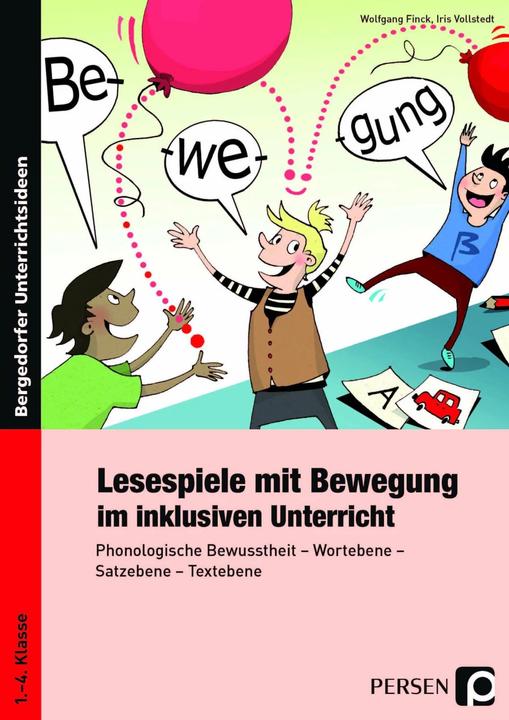 Produktbild Lesespiele mit Bewegung im inklusiven Unterricht (Deutsch, Iris Vollstedt, Wolfgang Finck, 2021)