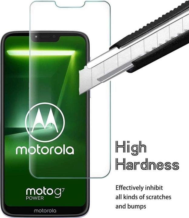 Image du produit Screenguard Motorola Moto G7 Power Protection en verre blindé Case Friendly Design (1 pcs, Motorola Moto G7 Power)