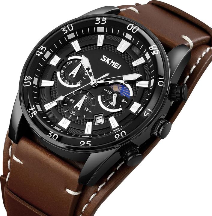Image du produit Skmei 9249BNBK Herrenuhr + BOX (Horloge analogique, 50 mm)