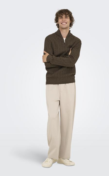 Image du produit Only & Sons Onsloui Reg 12 Cabel Half Zip Knit Noos (XS)