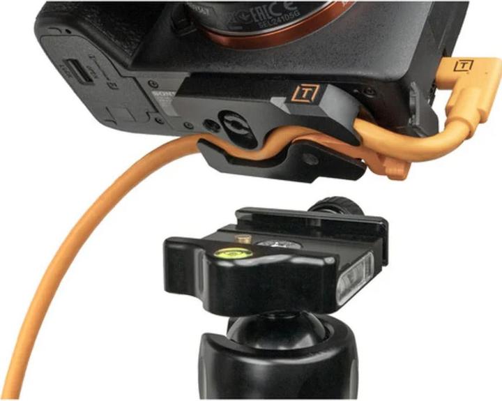Actual product image Tether Tools LeverLock&Cable Kit Optima 10G gerade orange 4,6m (4.60 m, USB 3.2 Gen 2)