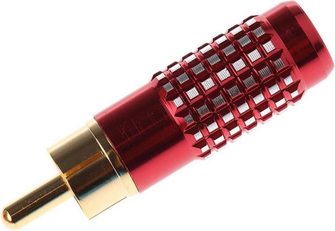 Produktbild RS PRO Phonostecker farbig vergoldet Kont. rot