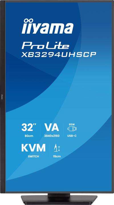 Image du produit iiyama 80,0cm (32") XB3294UHSCP-B1 16:9 2xHDMI+DP+2xUSB-C (3840 x 2160 pixels, 31.50")