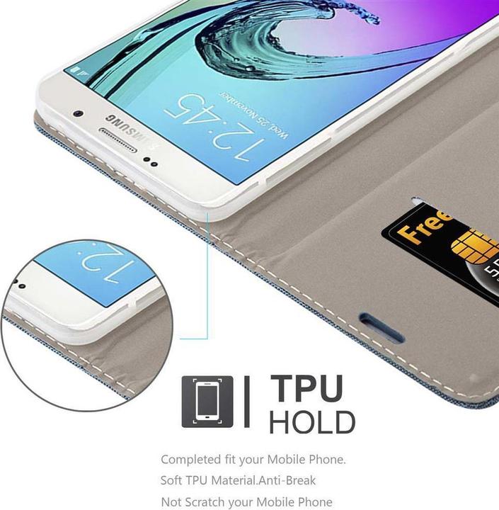 Produktbild Cadorabo Book Jeans Optik Cover (Samsung Galaxy A7 (2016))