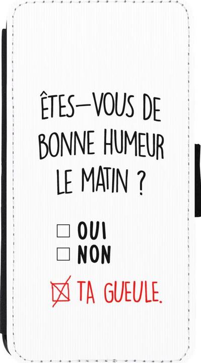 Actual product image PhoneLook Coque Wallet noir Bonne humeur matin (Apple iPhone 11 Pro Max)