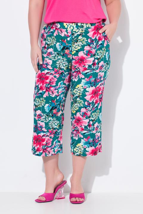 Image du produit Miamoda Culotte, weites Bein, Blumenmuster (46)