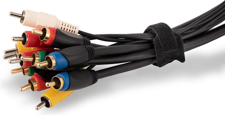 Produktbild StarTech com 6in Hook and Loop Cable Ties - 50 Pack - Black - Reusable Cable Straps - Adjustable and (Klettkabelbinder, 150 mm, 50 Stk.)