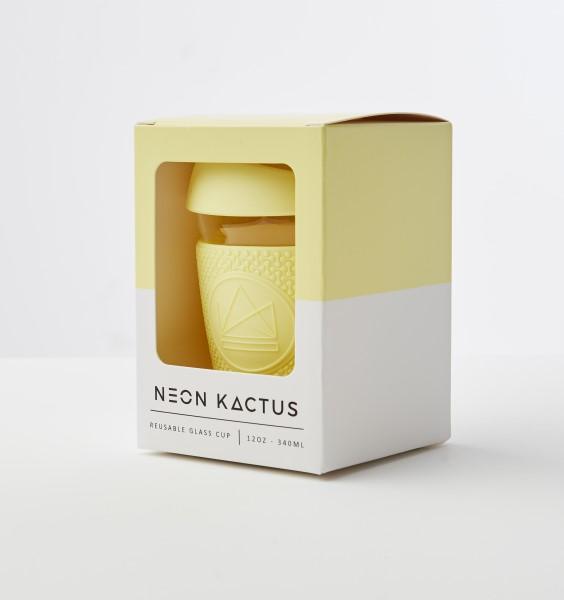 Actual product image Neon Kactus Reusable Glass Cup (0.34 l)
