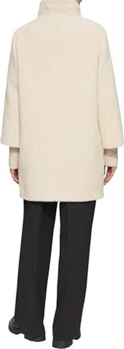 Actual product image S.Oliver Outdoor-Mantel Flauschiger Mantel mit Strickbündchen am Ärmel