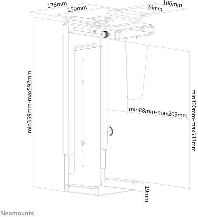Produktbild Neomounts NM-CPU100BLACK
