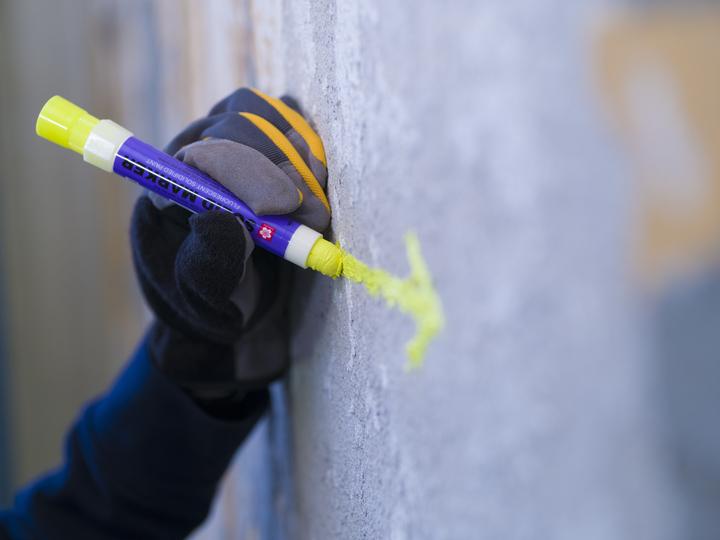 Produktbild Sakura Industriemarker Solid Marker Original, fluo-gelb