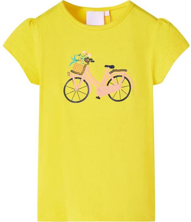 Image du produit vidaXL T-shirt enfant jaune 116,Matière : 95% coton. 5 (116)