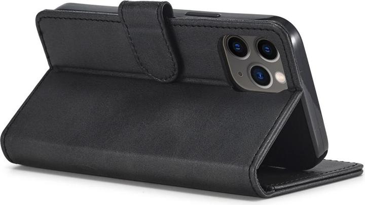 Actual product image Ueli Express iPhone 12 / iPhone 12 Pro book case Case genuine leather with card slot black (Apple iPhone 12 Pro, Apple iPhone 12)
