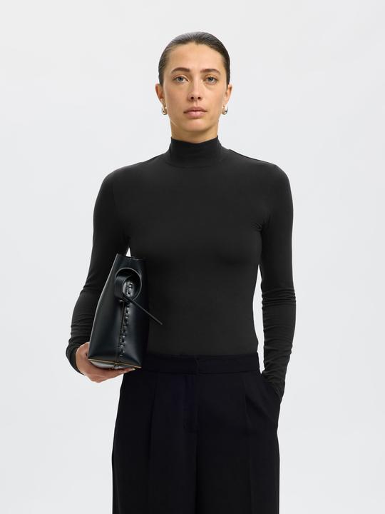 Produktbild Selected Femme Basic High Neck Oberteil mit langen Ärmeln (XS)