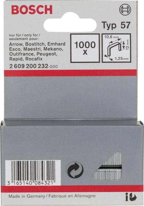 Actual product image Bosch Professional Zubehör Flat wire clamp type 57, 10.6 x 1.25 x 12 mm