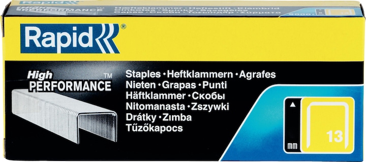 Image du produit Rapid Type 13 Agrafe à fil fin 8 mm (5000 feuilles)